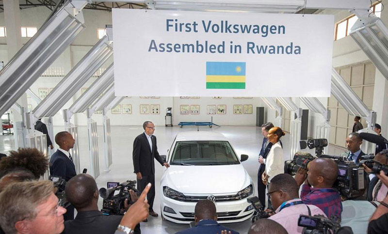 Rwanda's first domestically built car plant